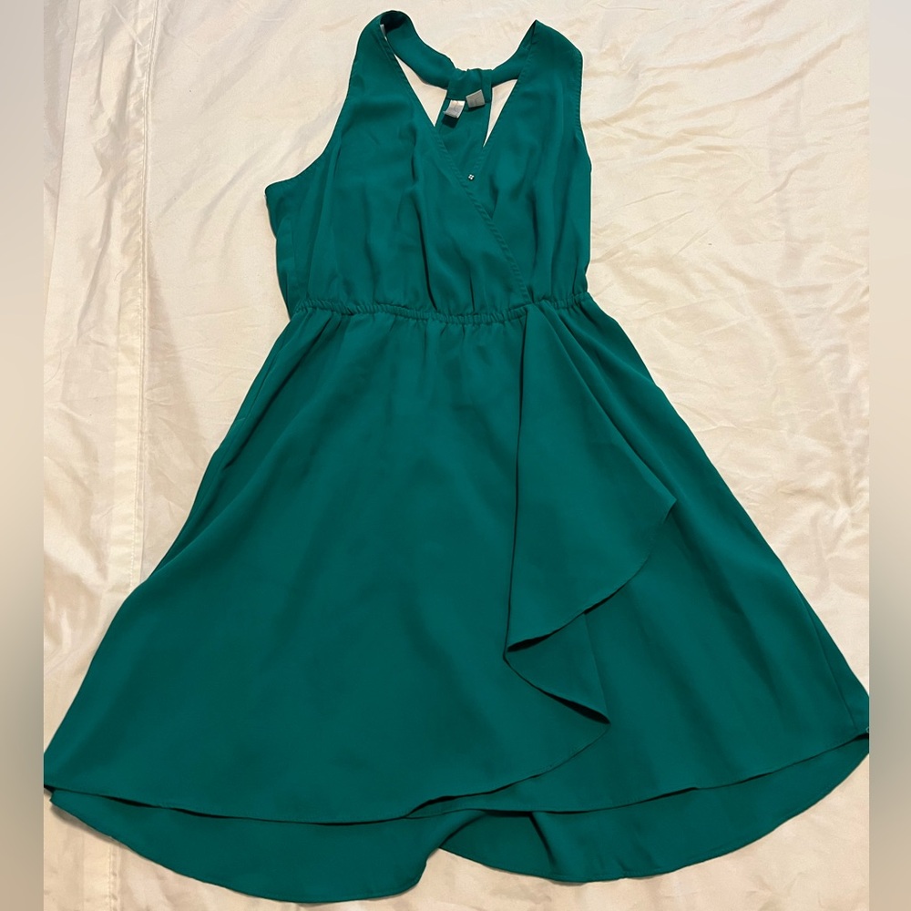 Green Wrap Dress